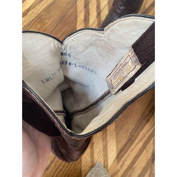Larry Mahan Brown Cowgirl Boots – Women’s (Approx. Size 8.5–9) - Picture 1 of 8